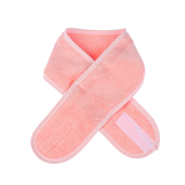 Adjustable Wide Hairband Makeup Head Band Toweling Hair Wrap Shower Cap Stretch Salon SPA Facial Headband Make up Accessories